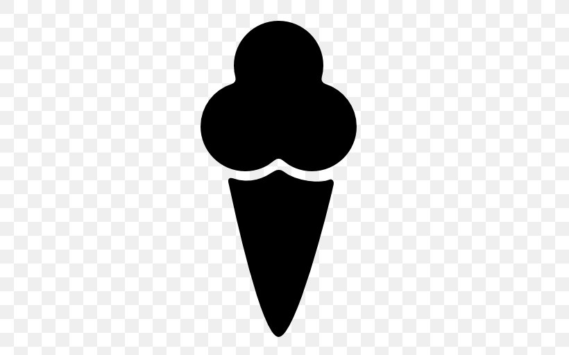 Ice Cream Cones, PNG, 512x512px, Ice Cream, Black And White, Cone, Food, Gelatin Download Free