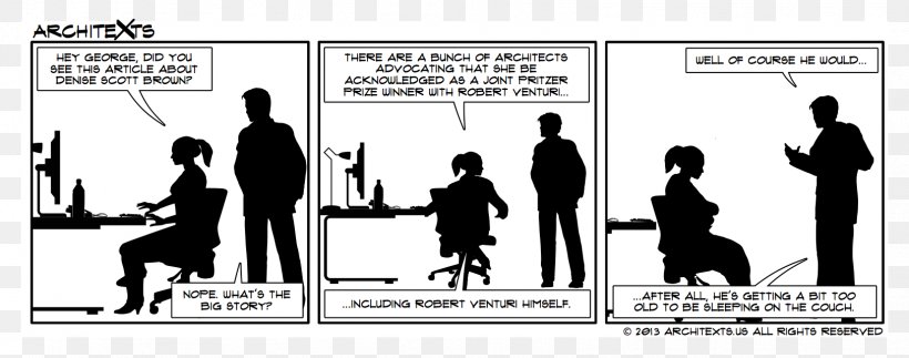 Pritzker Architecture Prize Venturi, Scott Brown And Associates Comics Cartoon Furniture, PNG, 1625x642px, Pritzker Architecture Prize, Black, Black And White, Brand, Cartoon Download Free