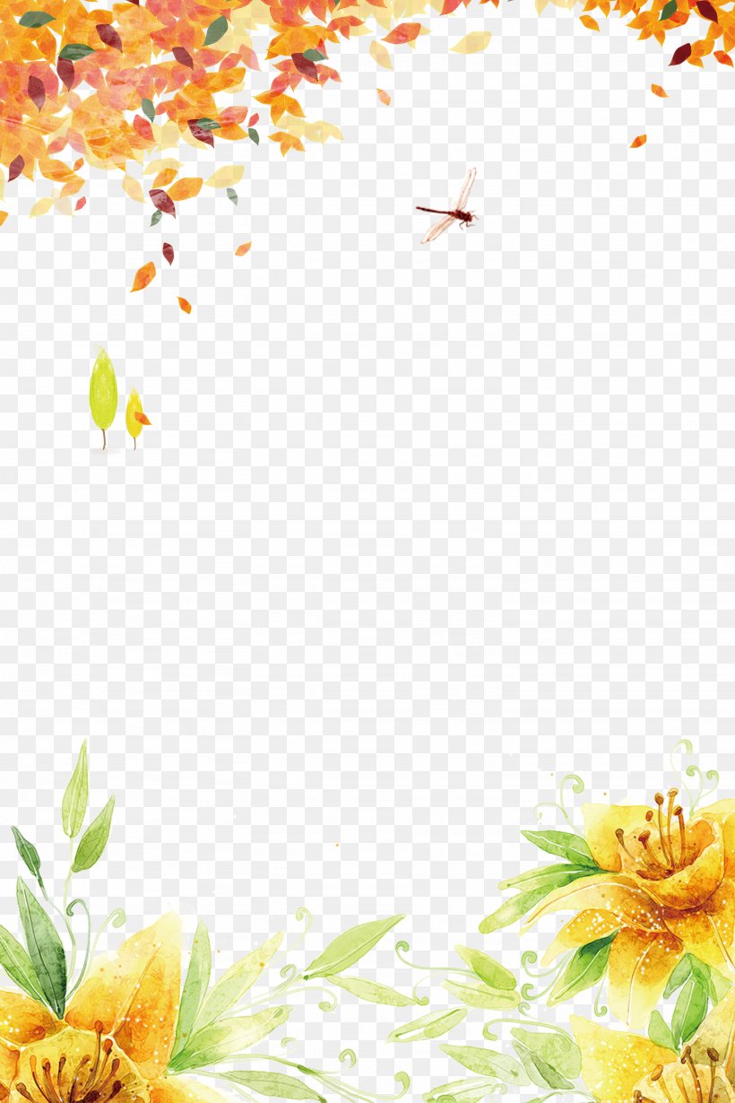 Floral Design Yellow Pattern, PNG, 2666x4000px, Autumn, Coreldraw, Dahlia, Dwg, Flora Download Free