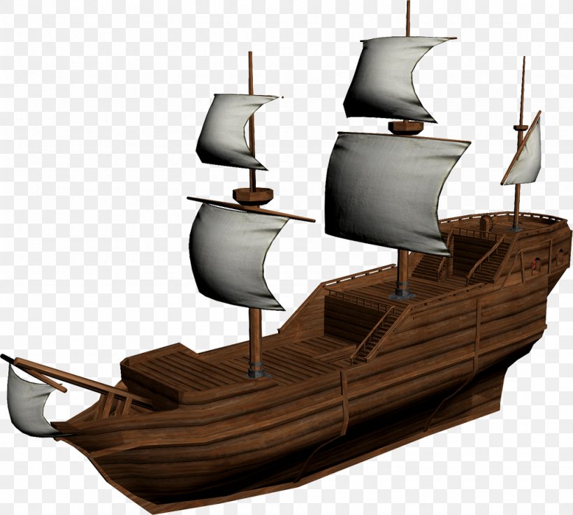 Caravel Ship Model 3D Computer Graphics 3D Modeling, PNG, 1024x921px, 3d Computer Graphics, 3d Modeling, Caravel, Baltimore Clipper, Barque Download Free