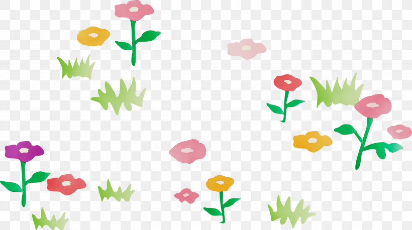 Floral Design, PNG, 2999x1676px, Flower, Cartoon, Floral Design, Grass, Lawn Download Free