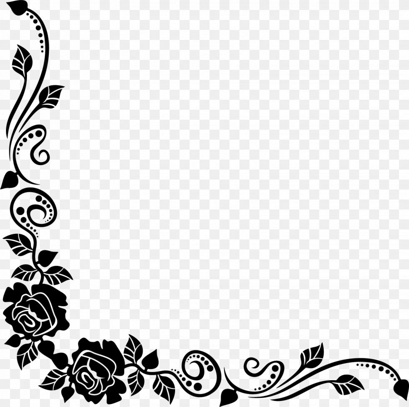 Black Rose Best Borders Flower Bouquet Clip Art, PNG, 1626x1620px, Black Rose, Art, Best Borders, Black, Black And White Download Free