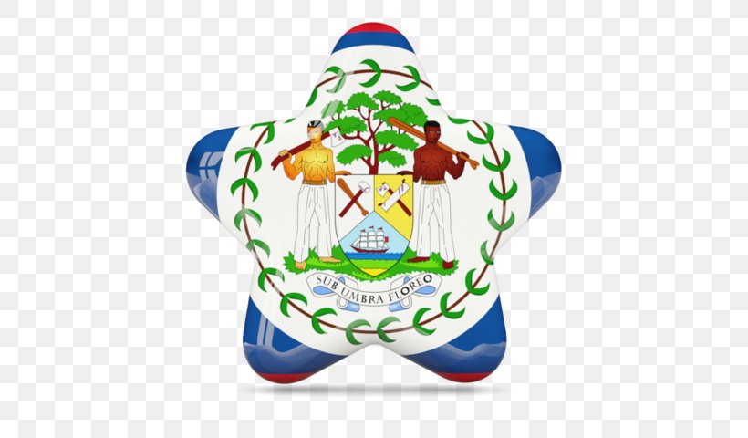 Flag Of Belize Land Of The Free Stock Photography, PNG, 640x480px, Belize, Christmas Decoration, Christmas Ornament, Civil Flag, Coat Of Arms Of Belize Download Free