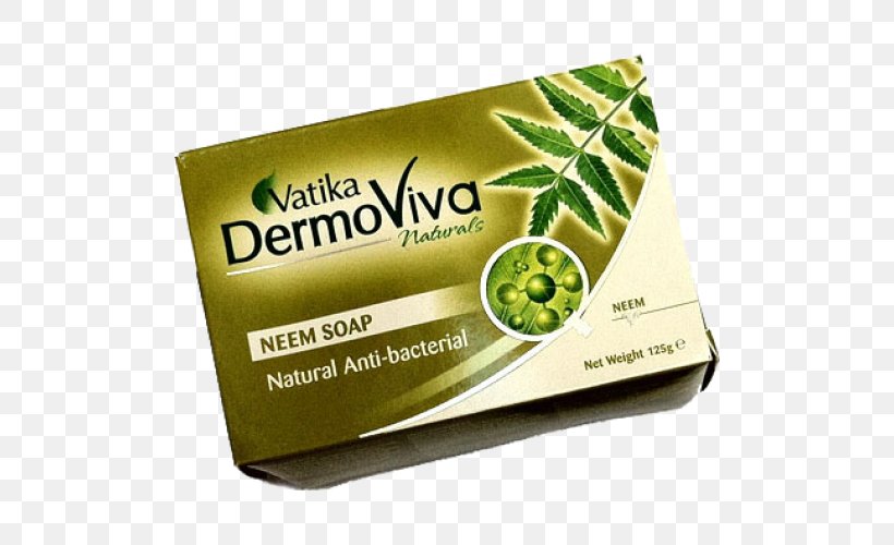 Neem Tree Dabur Vatika DermoViva Neem Anti-Bacterial Soap Cosmetics Babool, PNG, 500x500px, Neem Tree, Babool, Brand, Cosmetics, Dabur Download Free
