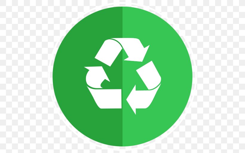 Recycling Symbol Waste Clip Art, PNG, 512x512px, Recycling Symbol, Area, Brand, Drawing, Environmentally Friendly Download Free