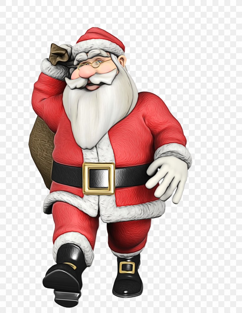 Santa Claus, PNG, 1280x1656px, Watercolor, Animation, Cartoon, Christmas, Fictional Character Download Free