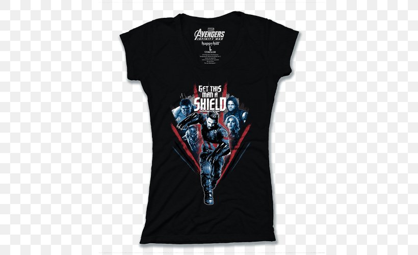 T-shirt Captain America Black Panther Hoodie Iron Man, PNG, 500x500px, Tshirt, Active Shirt, Agents Of Shield, Avengers Infinity War, Black Download Free