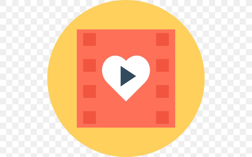 Romance Film Iconfinder Filmstrip Love, PNG, 512x512px, Romance Film, Area, Brand, Cinematography, Film Download Free