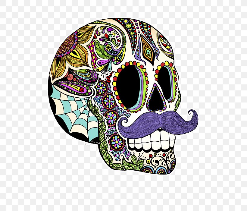 Calavera Mexican Cuisine Mexico Day Of The Dead Skull, PNG, 525x700px, Calavera, Art, Bone, Canvas Print, Culture Download Free