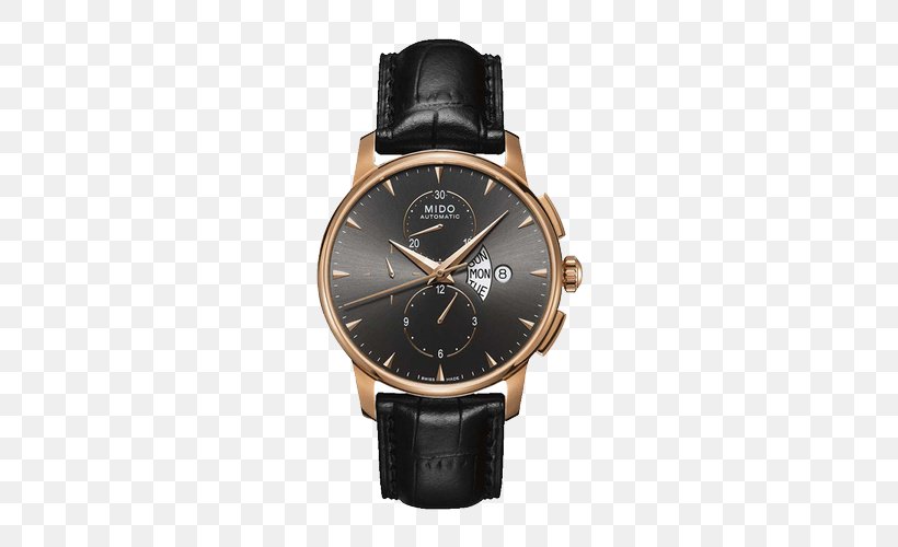 Mido Chronograph Automatic Watch Leather, PNG, 500x500px, Mido, Analog Watch, Automatic Watch, Bracelet, Brand Download Free