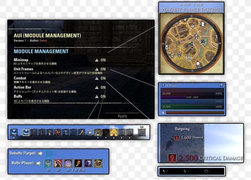 The Elder Scrolls Online Expansion Pack Mini-map User Interface, PNG, 1128x809px, Elder Scrolls Online, Computer Font, Computer Monitors, Elder Scrolls, Electronics Download Free