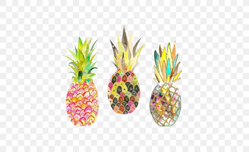 Pineapple Watercolor Painting Printmaking Art, PNG, 500x500px, Pineapple, Ananas, Art, Bromeliaceae, Canvas Download Free
