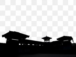 Jiangnan Town Silhouette - Xi An Changan Silhouette PNG