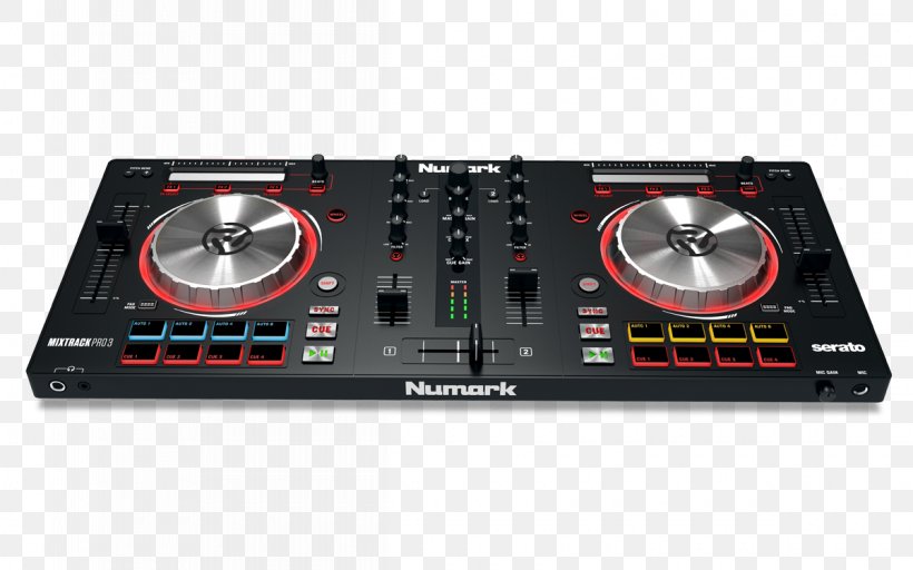 DJ Controller Numark Industries Audio Mixers Disc Jockey, PNG, 1200x750px, Watercolor, Cartoon, Flower, Frame, Heart Download Free