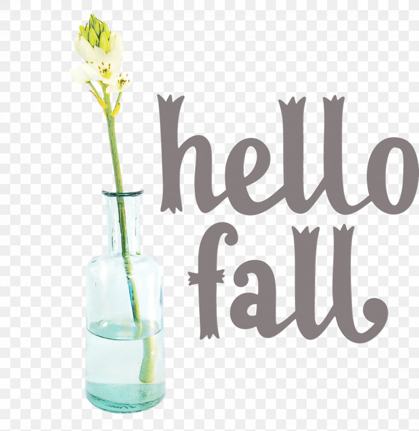 Glass Bottle Vase Glass Bottle Meter, PNG, 2915x3000px, Hello Fall, Autumn, Bottle, Fall, Glass Download Free