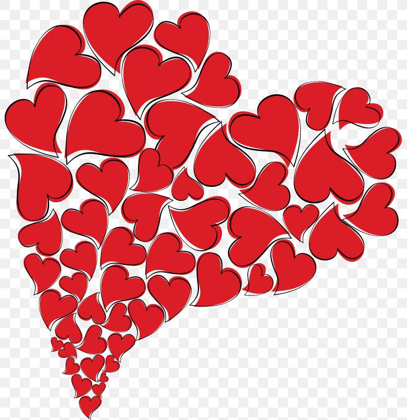 Heart Red Valentine's Day Clip Art, PNG, 801x845px, Heart, Flower, Love, Petal, Red Download Free