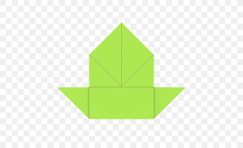 Origami Line Green Angle, PNG, 500x500px, Origami, Boat, Grass, Green, Leaf Download Free