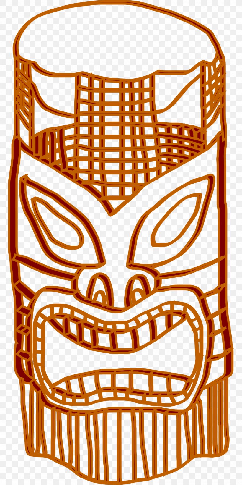 Tiki Clip Art, PNG, 960x1920px, Tiki, Drawing, Fictional Character, Hawaiian, Headgear Download Free