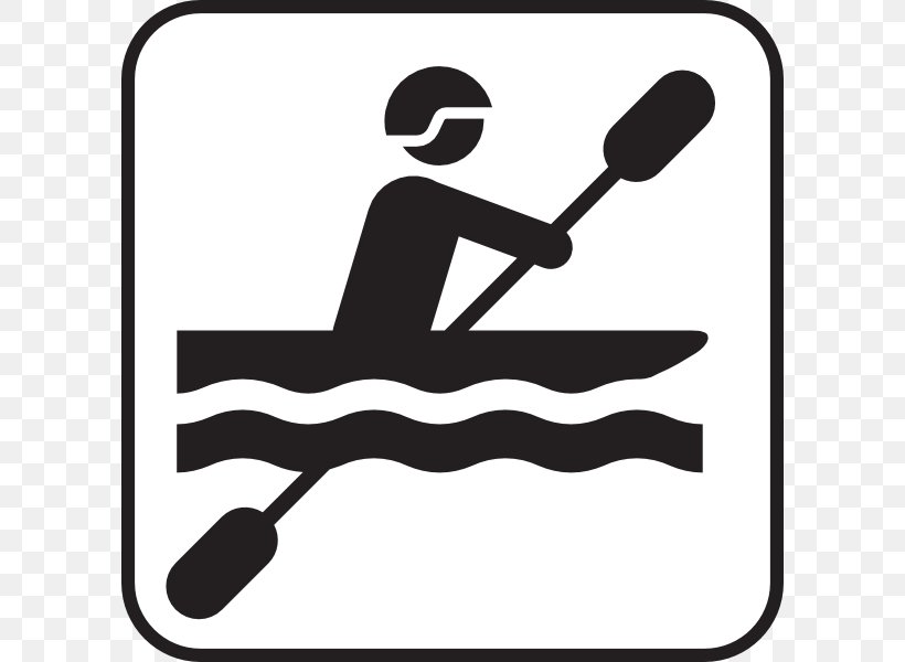 Canoeing And Kayaking Canoeing And Kayaking Clip Art, PNG, 600x600px, Kayak, Area, Artwork, Black, Black And White Download Free