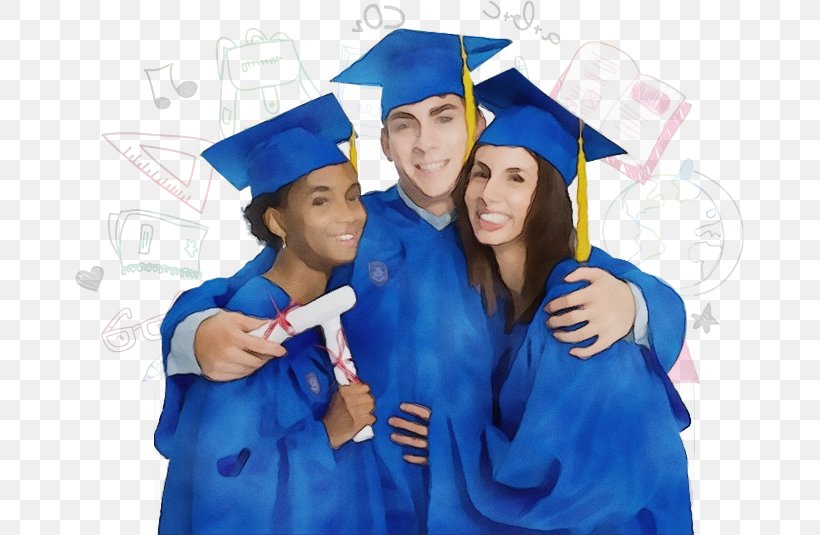 Graduation, PNG, 670x535px, Watercolor, Academic Dress, Diploma, Event, Fun Download Free