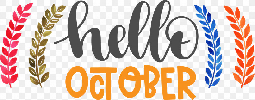 Hello October Autumn, PNG, 2241x883px, Hello October, Autumn, Geometry, Line, Logo Download Free