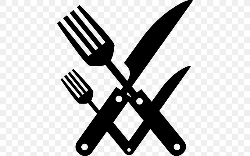 Knife Table Kitchen Utensil Fork, PNG, 512x512px, Knife, Black, Black And White, Cooking, Cutlery Download Free