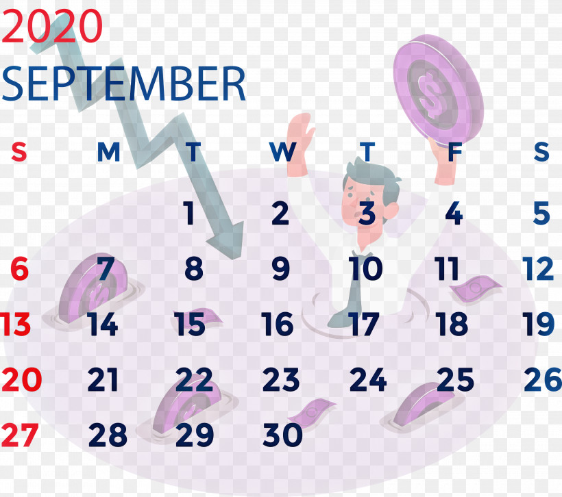 September 2020 Calendar September 2020 Printable Calendar, PNG, 3000x2658px, September 2020 Calendar, Calendar System, Calendar Year, February, Islamic Calendar Download Free