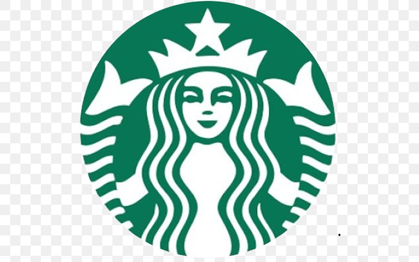 Starbucks Cafe Logo Tea Coffee, PNG, 512x512px, Starbucks, Area, Artwork, Black And White, Brand Download Free