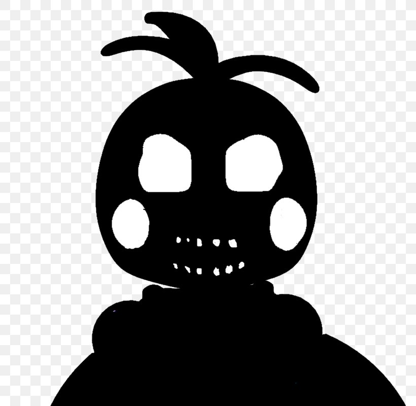 Five Nights At Freddy's 4 Toy Phantom Silhouette, PNG, 800x800px, Toy, Black And White, Deviantart, Fictional Character, Head Download Free