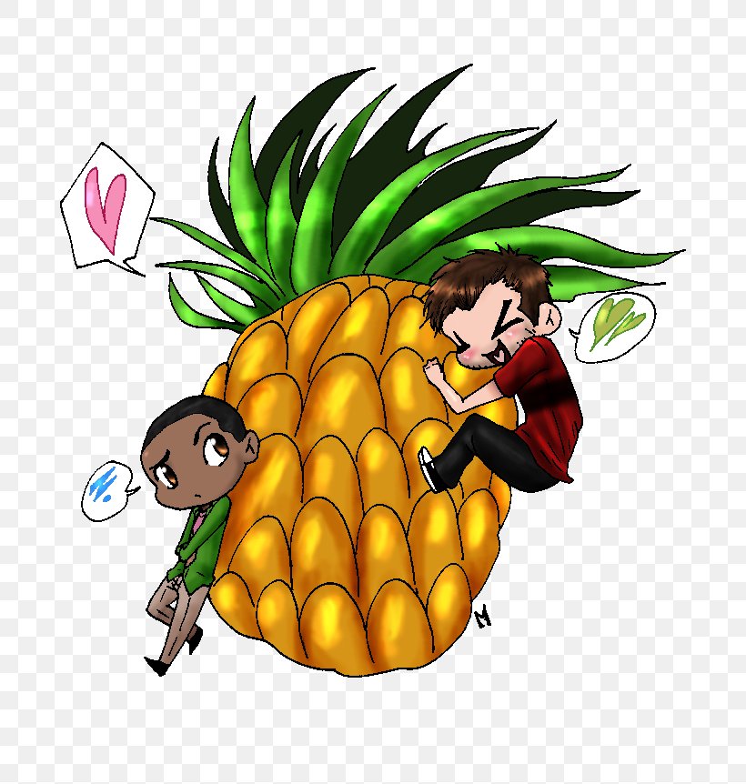Gus Shawn Spencer Pineapple Cartoon Clip Art, PNG, 716x862px, Gus, Ananas, Banana, Bromeliaceae, Cartoon Download Free