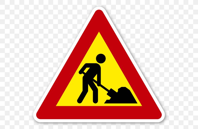 Traffic Sign Roadworks, PNG, 600x536px, Sign, Area, Block Paving, Construction, Driveway Download Free
