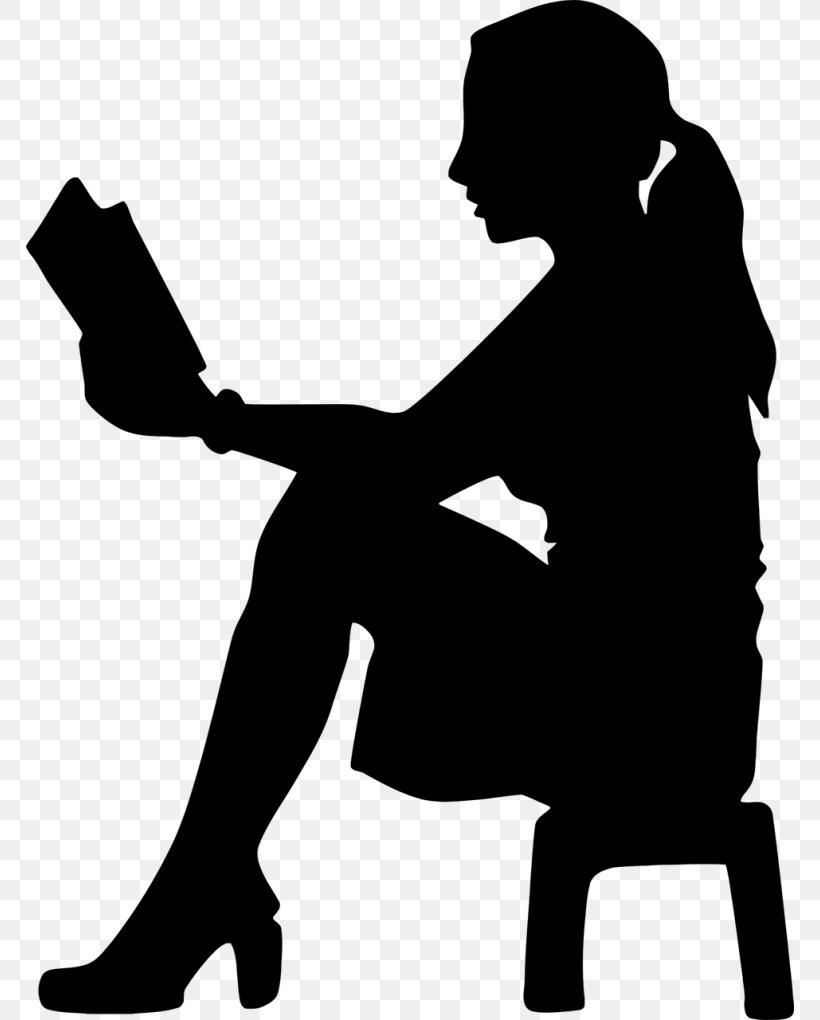 Book Silhouette, PNG, 768x1020px, Reading, Book, Girl, Lady, Silhouette Download Free