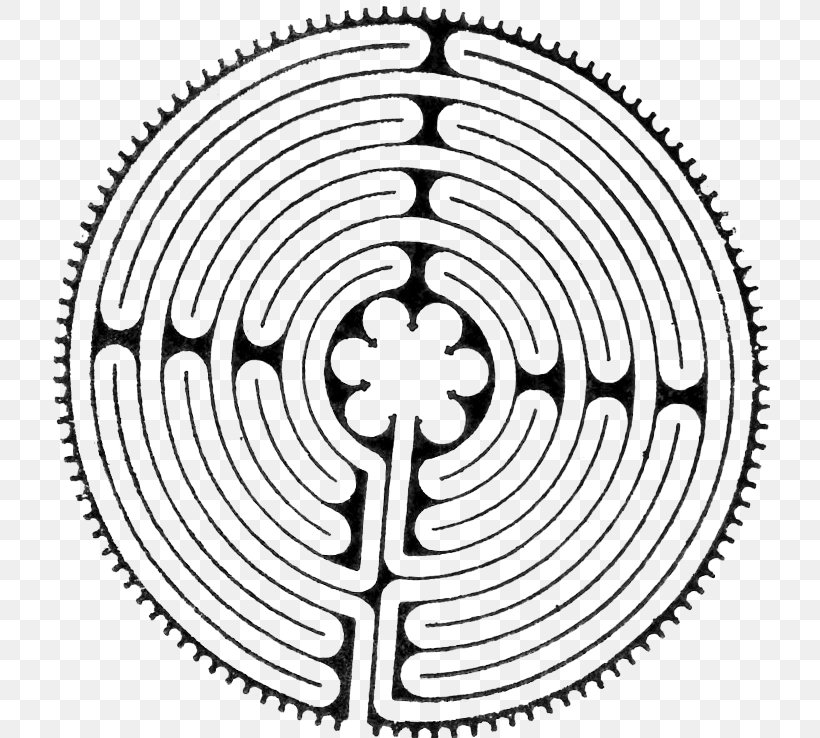 Chartres Cathedral Labyrinth Chartres Cathedral Labyrinth Laberinto De La Catedral De Amiens Amiens Cathedral, PNG, 720x738px, Chartres Cathedral, Amiens Cathedral, Area, Black And White, Catholicism Download Free