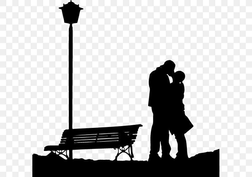 Couple Drawing Love Silhouette, PNG, 609x577px, Couple, Black And White, Drawing, Human Behavior, Love Download Free