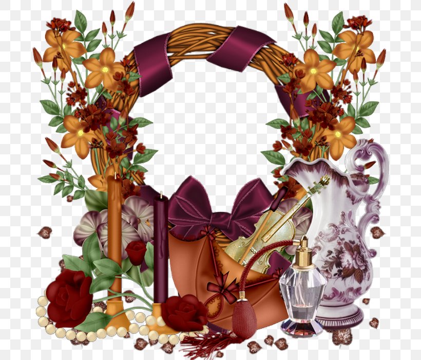 Flower Floral Design Picture Frames Wreath Image, PNG, 700x700px, 2018, Flower, Christmas Decoration, Floral Design, Interior Design Download Free