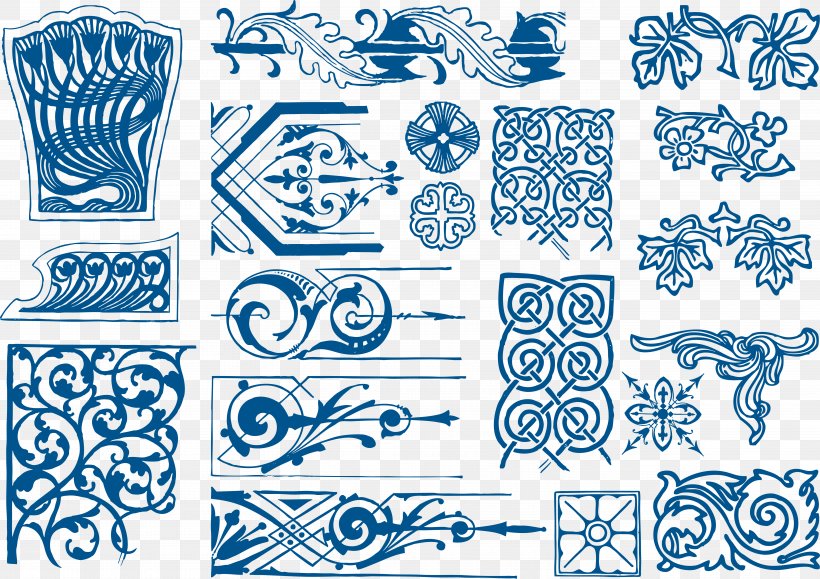 Graphic Design, PNG, 5646x3991px, Art, Area, Art Nouveau, Blue, Drawing Download Free