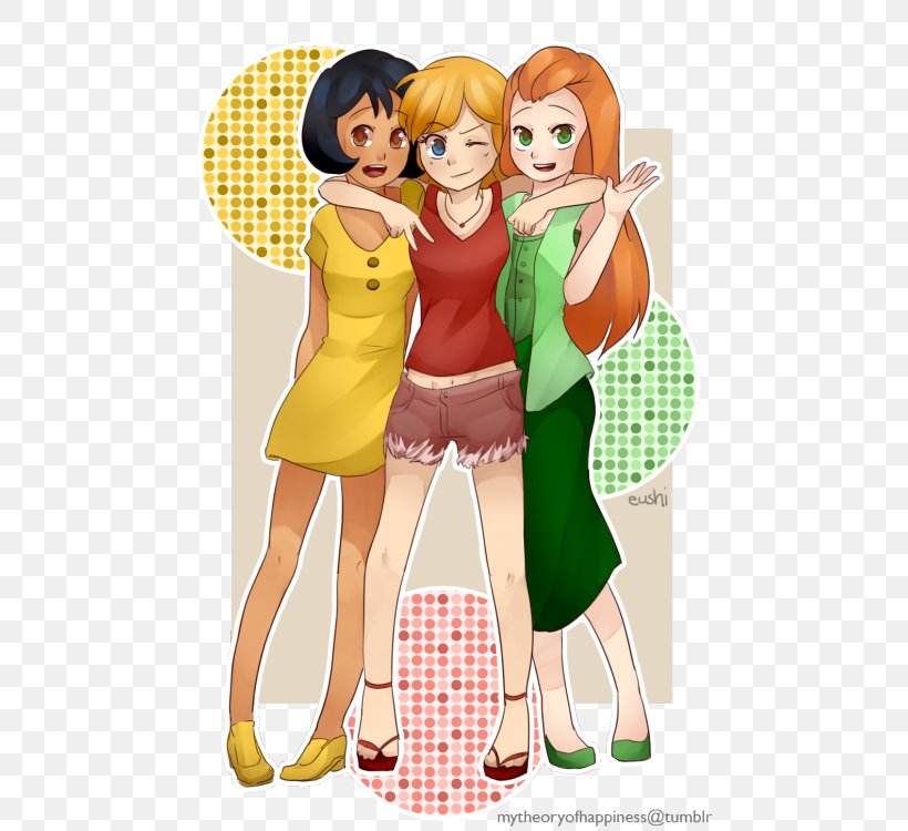 Totally Spies! Fan Art, PNG, 475x750px, Watercolor, Cartoon, Flower, Frame, Heart Download Free