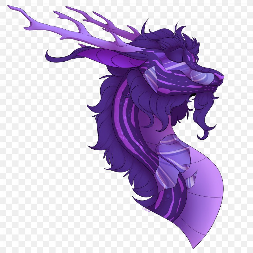 Illustration Purple Legendary Creature, PNG, 4500x4500px, Purple, Fictional Character, Legendary Creature, Mythical Creature, Violet Download Free