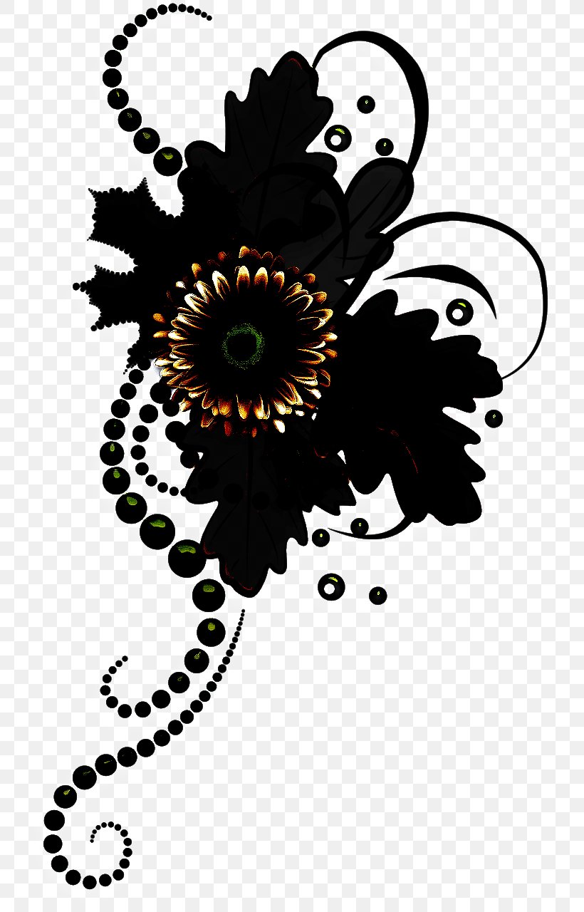 visual art clipart black and white flower