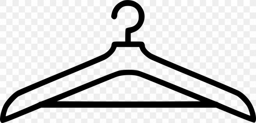 Clothes Hanger Triangle Angle, PNG, 980x472px, Cdr, Black White M, Clothes Hanger, Com, Symbol Download Free