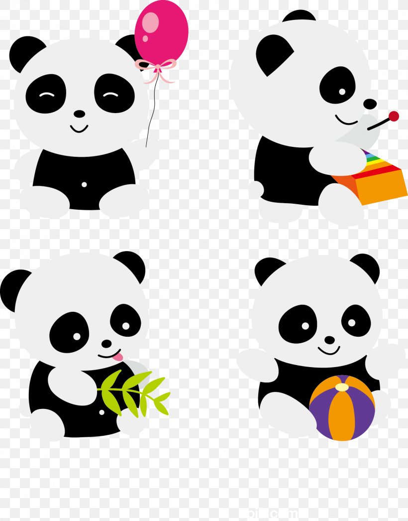 Giant Panda Cuteness Clip Art, PNG, 1559x1990px, Watercolor, Cartoon, Flower, Frame, Heart Download Free