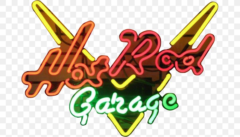 Logo Neon Sign Garage Man Cave, PNG, 673x467px, Logo, Area, Brand, Car, Garage Download Free
