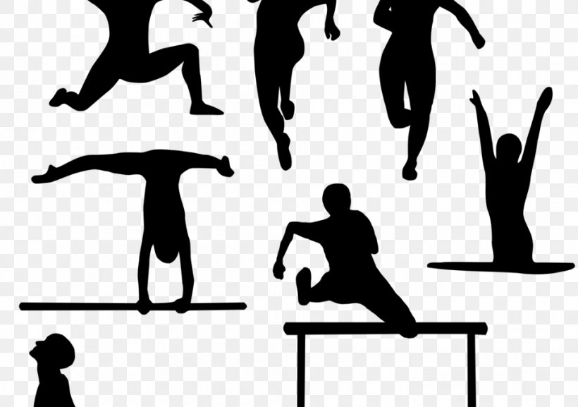 Sports Association Silhouette Athlete Clip Art, PNG, 958x675px, Sport, Arm, Athlete, Black, Black And White Download Free