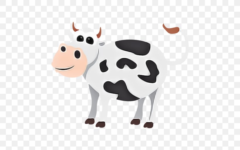 Dairy Cow Bovine Cartoon Clip Art Animal Figure, PNG, 512x512px, Dairy Cow, Animal Figure, Bovine, Cartoon, Cowgoat Family Download Free