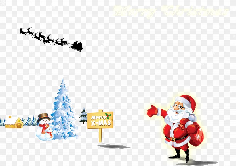 Santa Claus Christmas Tree Christmas Eve Christmas Decoration, PNG, 4961x3508px, Santa Claus, Advent, Cartoon, Christmas, Christmas Card Download Free