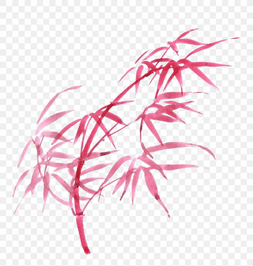 Tropical Woody Bamboos Ink Image Drawing, PNG, 2072x2180px, Bamboo, Color, Drawing, Ink, Ink Wash Painting Download Free