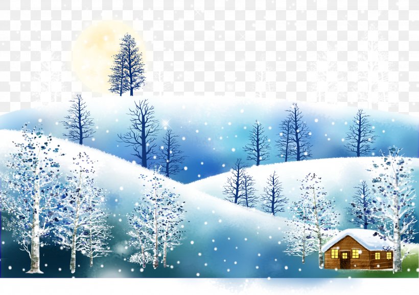 Cartoon Snow Illustration, PNG, 3000x2121px, Cartoon, Arctic, Christmas, Christmas Ornament, Christmas Tree Download Free