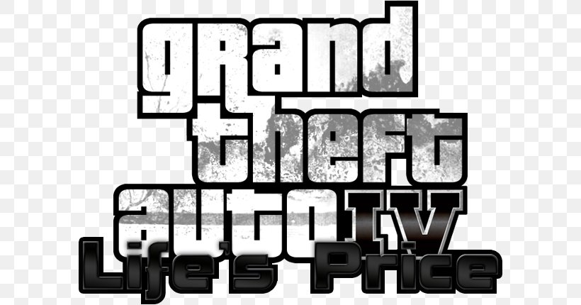 Grand Theft Auto IV Grand Theft Auto V Grand Theft Auto: San Andreas Grand Theft Auto: Episodes From Liberty City, PNG, 600x430px, Grand Theft Auto Iv, Black And White, Brand, Game, Grand Theft Auto Download Free