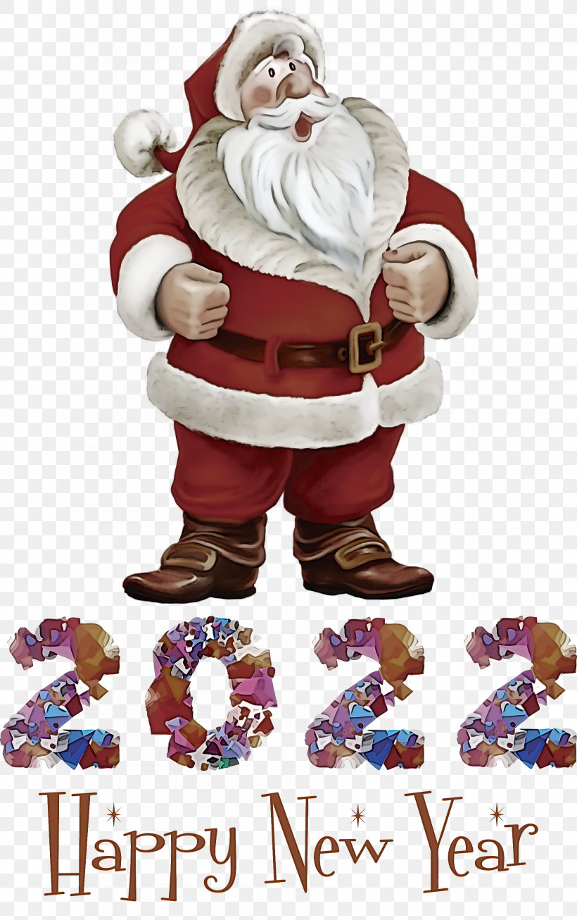 Happy New Year 2022 2022 New Year 2022, PNG, 1883x3000px, Santa Claus, Bauble, Christmas Day, Christmas Decoration, Christmas Tree Download Free