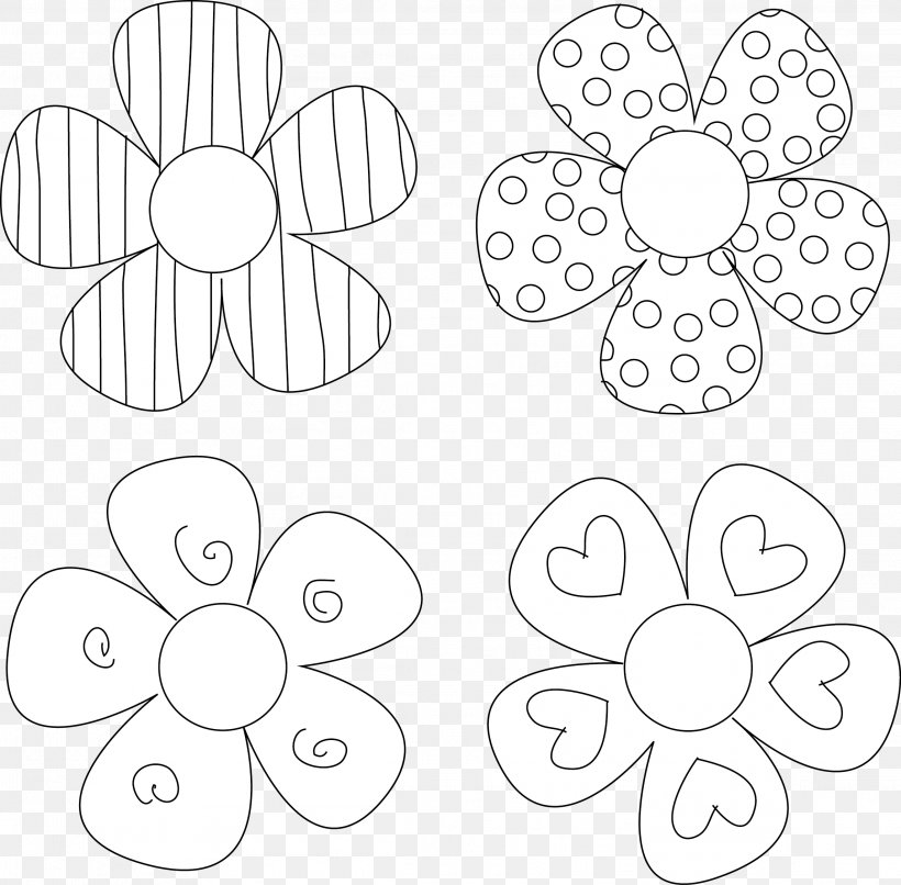 Paper Template Flower Petal Pattern, PNG, 2291x2253px, Paper, Area, Artificial Flower, Black And White, Craft Download Free